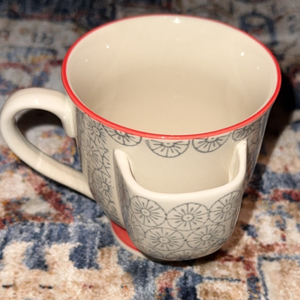 Elegant Coffee/Tea Cup/Mug with Tea Bag or Coffee Bag Holder
